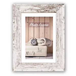 Single picture frame ZEP Nelson 6 White MDF Wool 450x550 mm