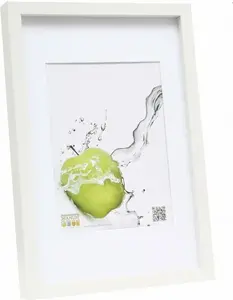Photo frame Deknudt S40AK1 P1 15x20 Wood White with passepartout