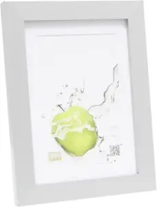Photo frame Deknudt S66KD1 P1 13x18 wood silver with passepartout