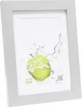 Photo frame Deknudt S66KD1 P1 18x24 cm wood silver with passepartout