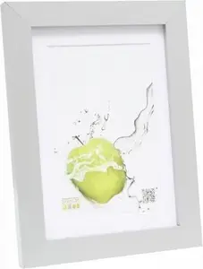 Photo frame Deknudt S66KD1 P1 30x40, wood silver with passepartout