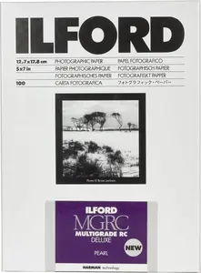 Photographic Paper Ilford 1x100 MG RC DL 44M 13x18 cm glossy darkroom paper