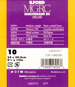 Фотобумага Ilford MG RC DL 25M 24x30 — комплект 10 листов