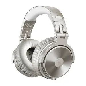 Pār ausīm bezvadu austiņas OneOdio Pro C A-AC12-01 sudraba — Bluetooth, trokšņu slāpēšana