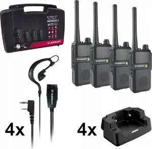 Carrying Case 4-Pack for Albrecht Tectalk Worker 3 - Protective Storage for Radios