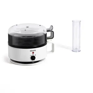 Яйцеварка KRUPS EG 230115 Ovomat Super белая на 7 яиц с пластиковой крышкой и поворотным управлением