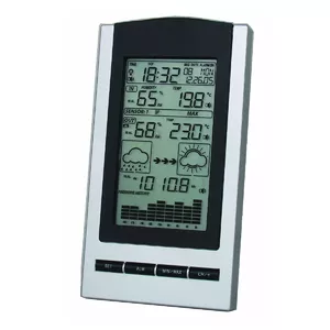 Digital Weather Station TFA-Dostmann 35.1083.54 Black Silver Indoor Outdoor Thermometer Hygrometer