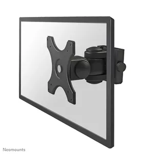 Sienas stiprinājums Neomounts FPMA-W250BLACK TV/monitoriem 10"–30", 12 kg, VESA 75×75–100×100, noliekums 0–180°, pagrieziens 0–180°, 360°, 12 cm, melns