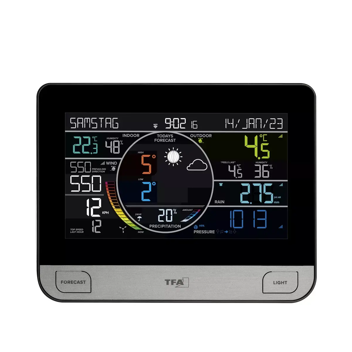 TFA-Dostmann View Pro Black Wi-Fi Anemometrs Termometrs Photo 3