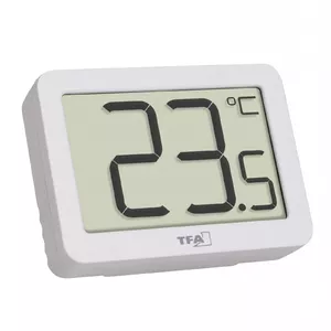 Electronic environment thermometer TFA-Dostmann 30.1065.02 Indoor White °C