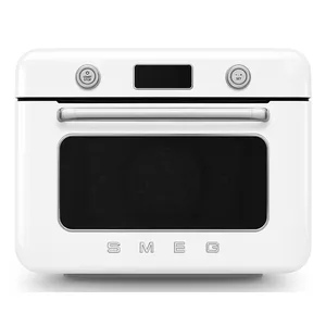 Паровая печь Smeg COF01WHEU, малая, объем 30 л, 40-230°C, нержавеющая сталь и белый цвет