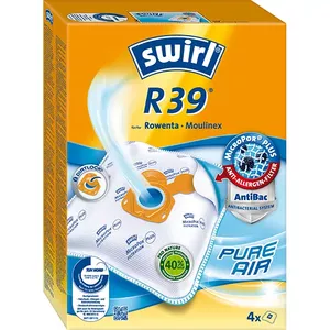Мешок для пылесоса Swirl R 39 MicroPor Plus Цилиндрический 4 шт Белый