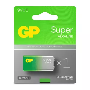 Single-use battery GP Batteries GP1604A 9V Alkaline 5 years storage