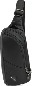 Sling Pack Pacsafe Vibe 150 — black lightweight durable anti-theft sling bag