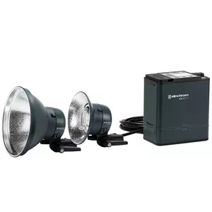 Elinchrom ELB 500 TTL Dual To Go photo studio equipment set 2 reflectors 2 lamps