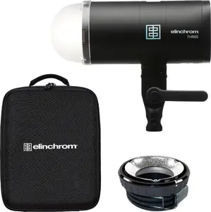 Studio Off-Camera Flash Kit Elinchrom THREE 400Ws, High-Speed 1/8000s