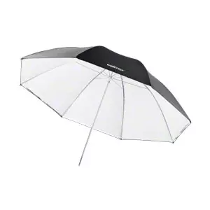 Walimex Lietussargs 17656 Melns Balts 150 cm Diametrs 690 g
