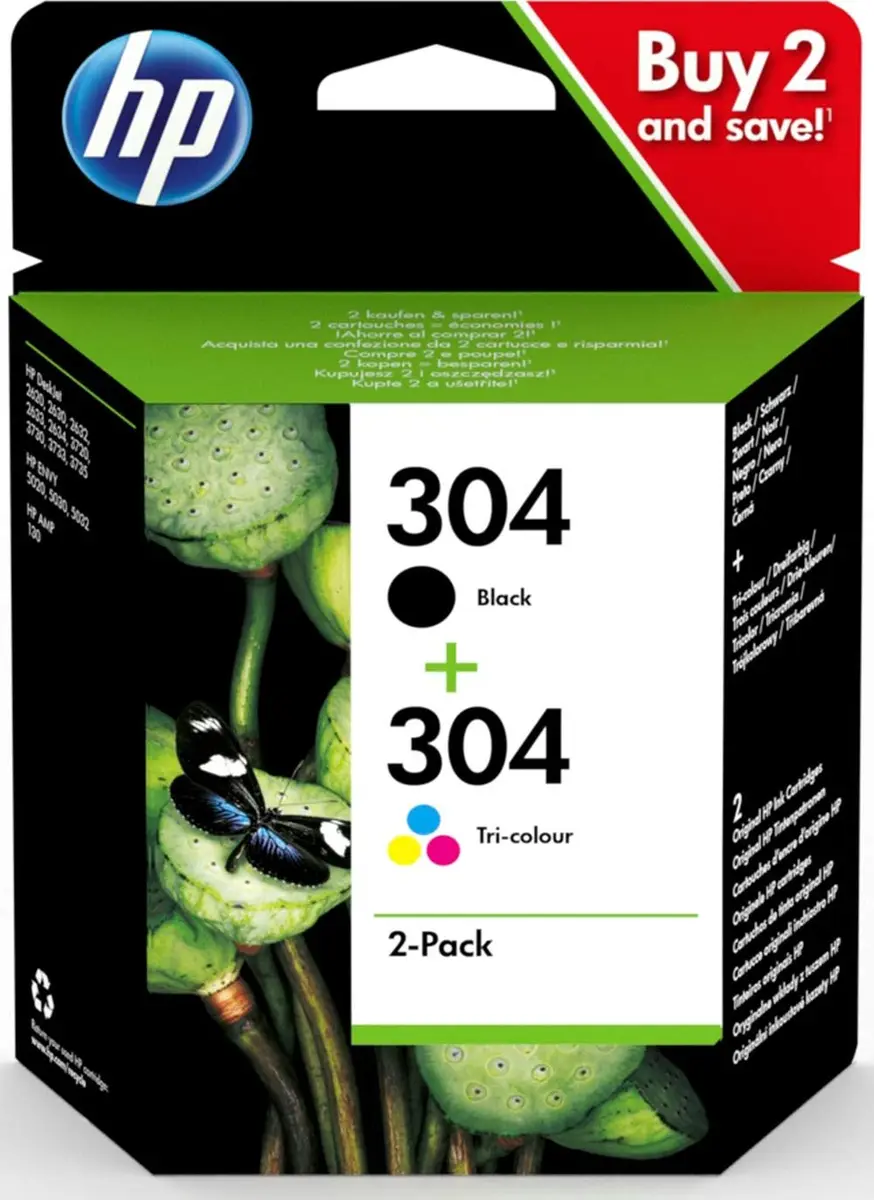 Kārtridžs HP Ink 3JB05AE 304 Multipack