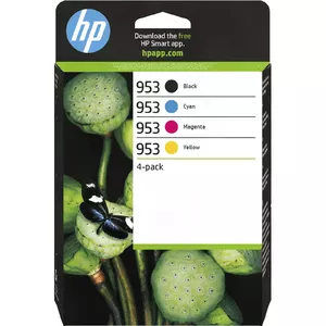 HP 953 4-pack Black/Cyan/Magenta/Yellow Original Ink Cartridges Standard Yield