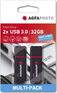 AgfaPhoto MP2 USB Flash Drive 32GB Black USB 3.0