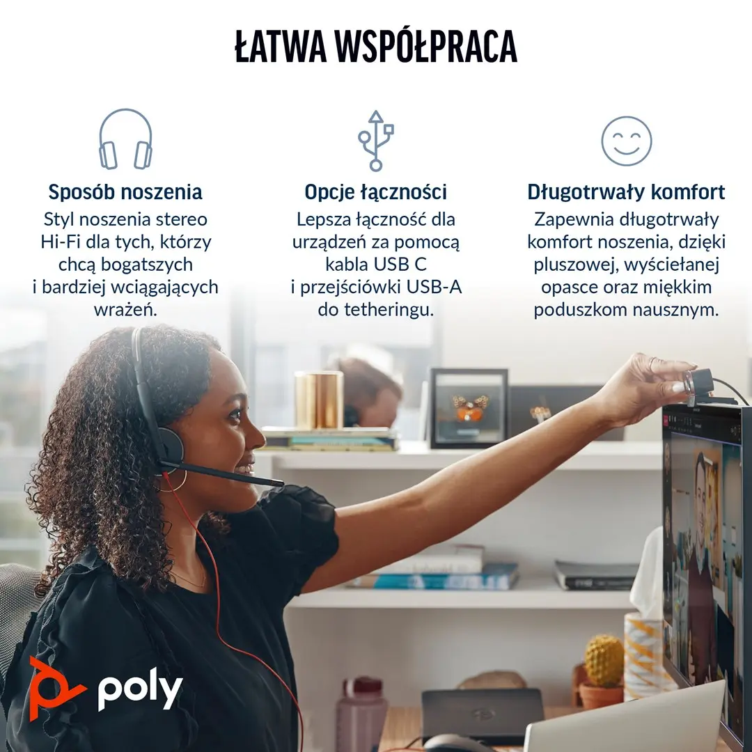 Austi POLY Blackwire 3320 Stereo USB-C