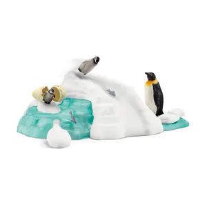 Schleich Wild Life Penguin Family Fun 42661 Multicolour Plastic Toy Figure for Children Aged 3 to 8 Years