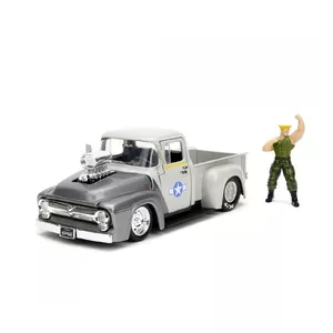 Auto Jada Toys Street Fighter 1956 Ford Pickup 1:24 Metāls Pelēks