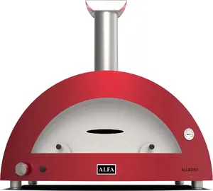 Malkas krāsns picai Alfa Forni Moderno 5 Pizze Red — uz 5 picām, malkas kurināma