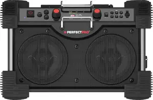 Darba vietas radio PerfectPro RH4-18V — portatīvs 18V radio ar Bluetooth un USB uzlādi