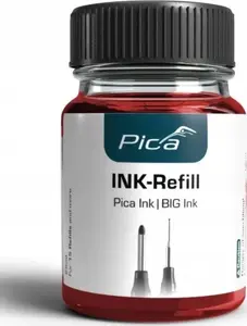 Refill set PICA MARKER ink BIG INK red – replacement ink for PICA BIG INK markers (brand: PICA MARKER)
