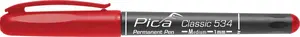 Pastāvīgais marķieris PICA MARKER 534/40 — sarkans gals 1,0 mm