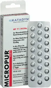 Ūdens attīrīšanas tabletes Katadyn Micropur Forte MF 1T — 100 tablešu iepakojums