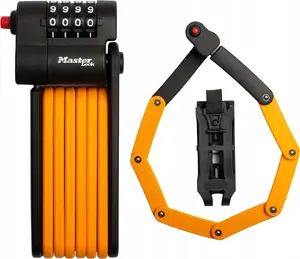 Combination Folding Bike Lock MASTERLOCK 8336EURDPRO — durable folding design, combination code
