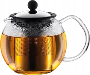 Чайный пресс BODUM ASSAM F/INOX 0,5 л, нержавеющая сталь/пластиковый поршень, жаропрочное стекло