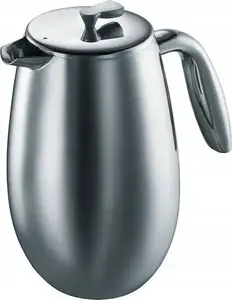 Кофейник BODUM COLUMBIA 8 чашек френч-пресс (ёмкость 8 чашек, стальная рамка, поршень)