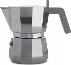 Espresso Moka Pot ALESSI DC06/3 silver — stovetop 3-cup capacity
