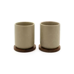 Set Bredemeijer Umea loam cup Grey 0.2 L 2 pc(s)