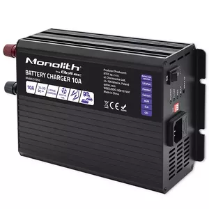 Зарядное устройство QOLTEC 51952 10A 24V — для аккумуляторов LiFePO4, AGM, GEL, SLA