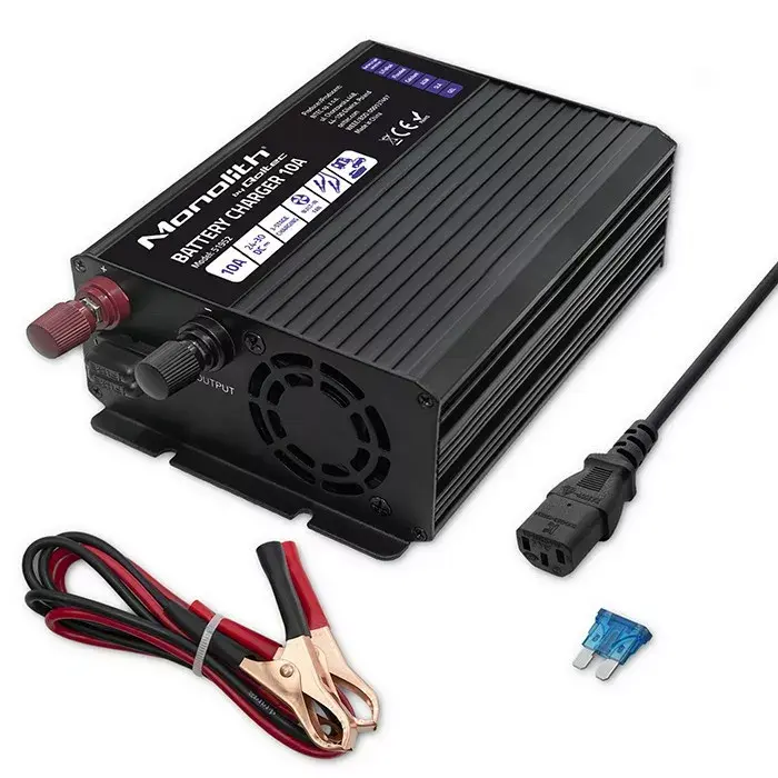 Akumulatoru lādētājs QOLTEC 51952 10A 24V Photo 2