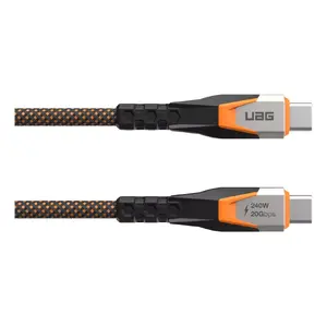 USB Cable Urban Armor Gear 9B4415114097 USB 3.2 Gen 2x2 0.75 m Black Orange