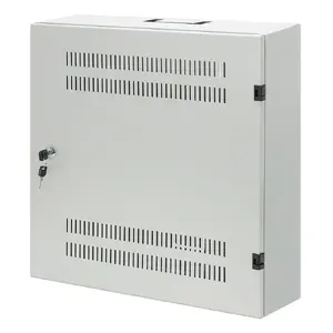 INTELLINET low-profile 19" wall mount for network equipment, slim rack bracket, model 7477697