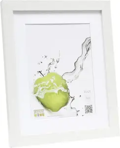 Picture frame Deknudt S66KF1 P1 20x25 Wood White with passepartout