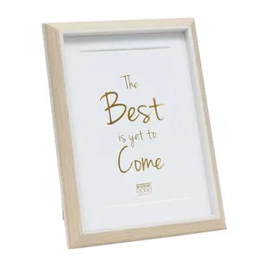 Single picture frame Deknudt S46WG3 P1 Natural White 199x259 mm