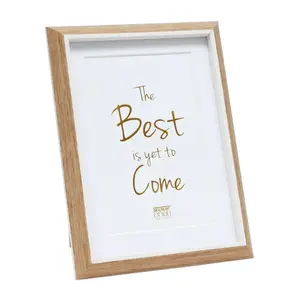 Single picture frame Deknudt S46WG4P1 Brown White 199x259 mm