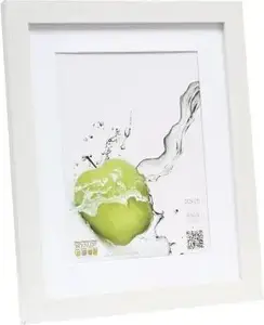 Photo frame Deknudt S66KF1 P1 13x18 Wood White with passepartout 13x18 cm