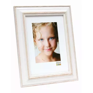 Single picture frame Deknudt S221H1 Wood Beige White 180x15x230mm