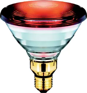 Инфракрасная лампа Philips PAR38 IR 150W E27 230V красная — PAR38, 150 Вт, цоколь E27, 230 В