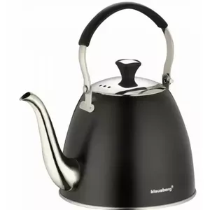 Klausberg KB 7570 Stainless Steel Kettle with Infuser 1.1L Black