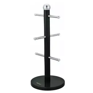 Cup rack KingHoff KH 1220 — steel black dish drying accessory