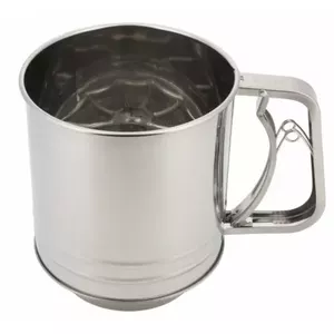 Flour sifter KingHoff KH 3101, steel, ø10 cm, 350 g capacity